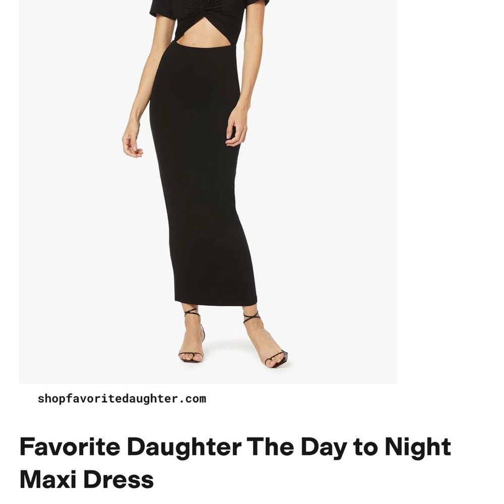 Favorite Daughter Black Off-Shoulder Sheath Maxi